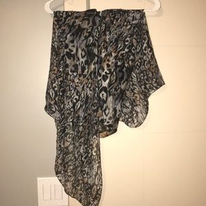 Cheetah print scarf